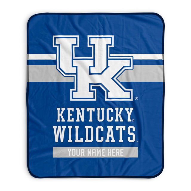 Pixsona Kentucky Wildcats Stripes Pixel Fleece Blanket | Personalized | Custom