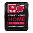 Pixsona Wisconsin Badgers Cheer Pixel Fleece Blanket | Personalized | Custom