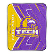 Pixsona Tennessee Tech Golden Eagles Glow Pixel Fleece Blanket | Personalized | Custom