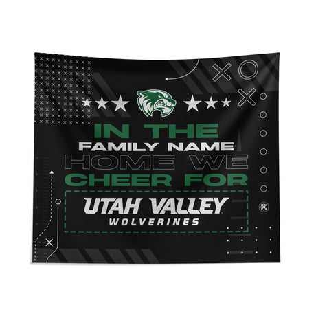 Pixsona Utah Valley Wolverines Cheer Tapestry | Personalized | Custom