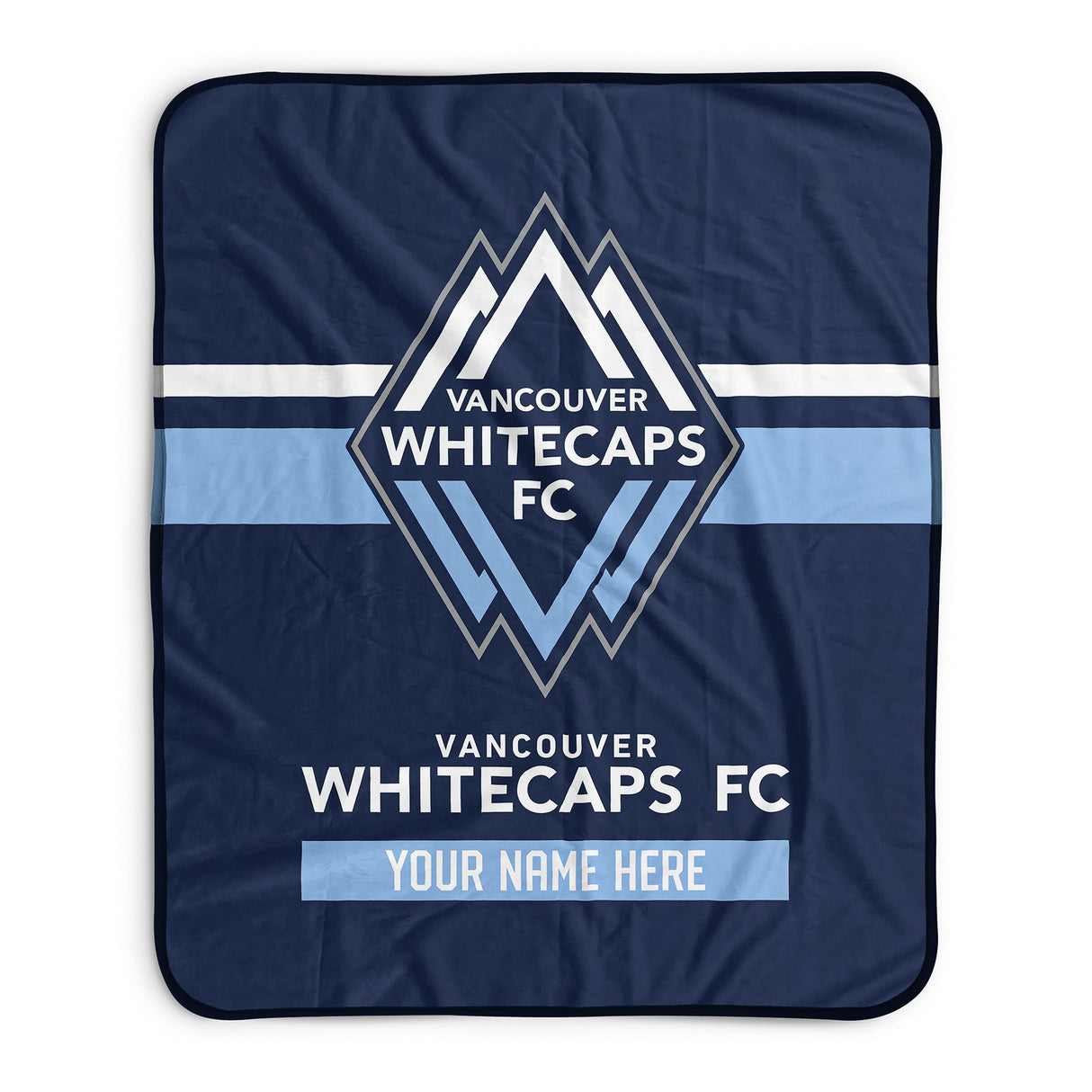 Pixsona Vancouver Whitecaps FC Stripes Pixel Fleece Blanket | Personalized | Custom