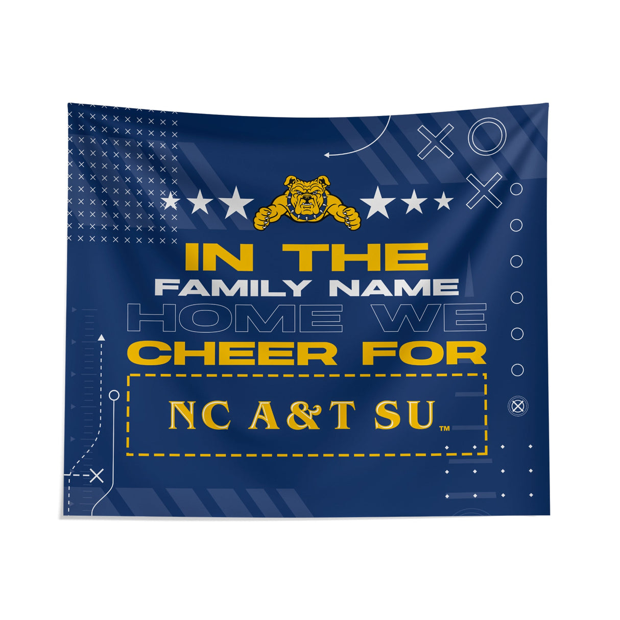 Pixsona North Carolina A&T Aggies Cheer Tapestry | Personalized | Custom