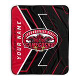 Pixsona Jacksonville State Gamecocks Glow Pixel Fleece Blanket | Personalized | Custom