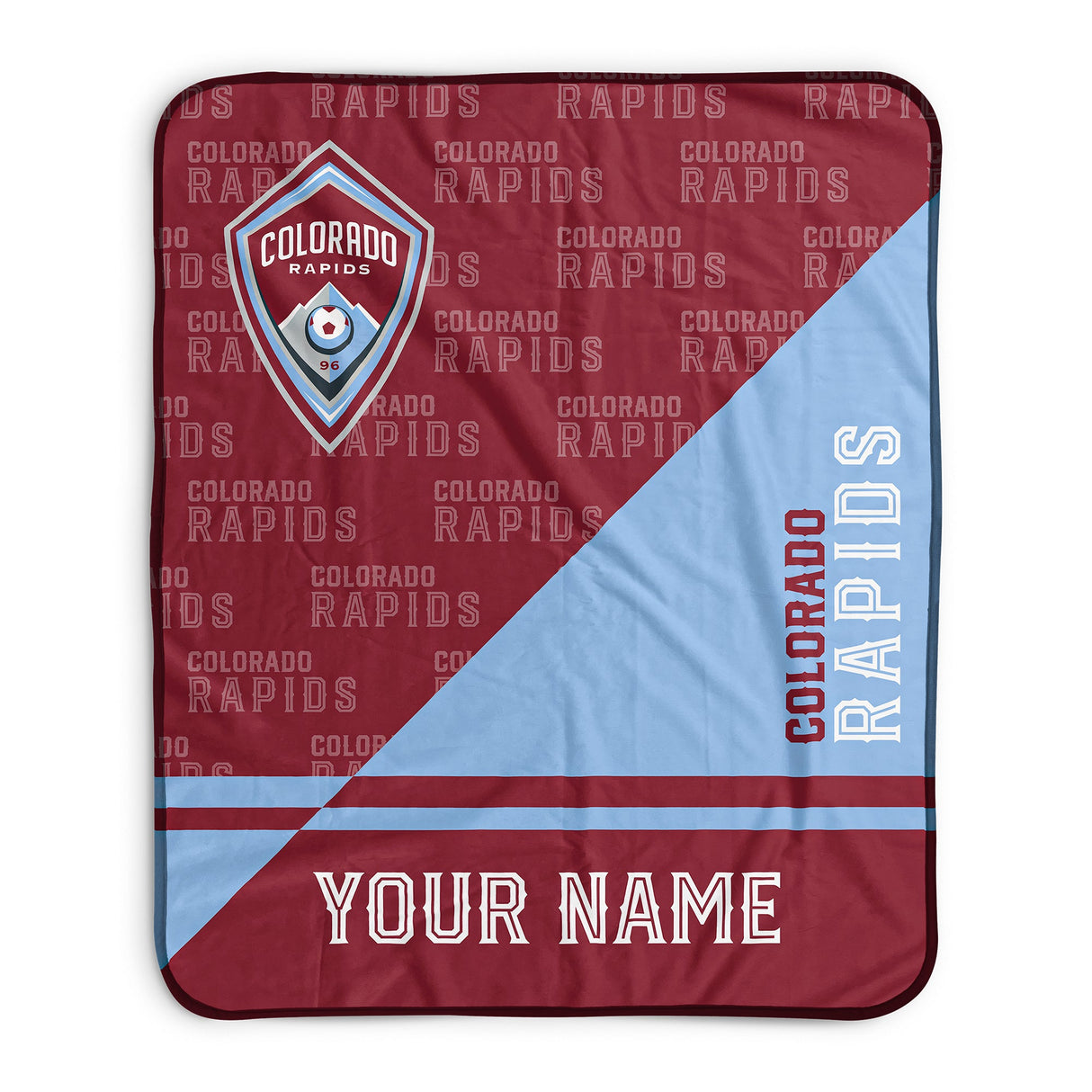 Pixsona Colorado Rapids Split Pixel Fleece Blanket | Personalized | Custom