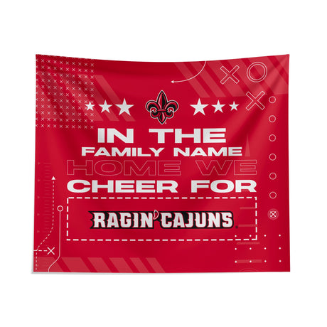 Pixsona Louisiana Lafayette Ragin Cajuns Cheer Tapestry | Personalized | Custom