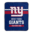 Pixsona New York Giants Stripes Pixel Fleece Blanket | Personalized | Custom