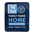 Pixsona New York City Football Club Cheer Pixel Fleece Blanket | Personalized | Custom