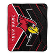 Pixsona Illinois State Redbirds Glow Pixel Fleece Blanket | Personalized | Custom