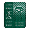 Pixsona New York Jets Halftone Pixel Fleece Blanket | Personalized | Custom