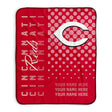 Pixsona Cincinnati Reds Halftone Pixel Fleece Blanket | Personalized | Custom