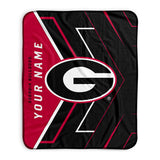 Pixsona Georgia Bulldogs Glow Pixel Fleece Blanket | Personalized | Custom