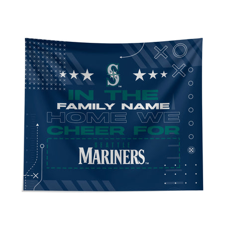 Pixsona Seattle Mariners Cheer Tapestry | Personalized | Custom