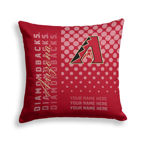 Pixsona Arizona Diamondbacks Halftone Throw Pillow | Personalized | Custom
