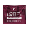 Pixsona Eastern Kentucky Colonels Skyline Tapestry | Personalized | Custom