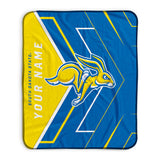 Pixsona South Dakota State Jackrabbits Glow Pixel Fleece Blanket | Personalized | Custom