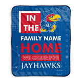 Pixsona Kansas Jayhawks Cheer Pixel Fleece Blanket | Personalized | Custom