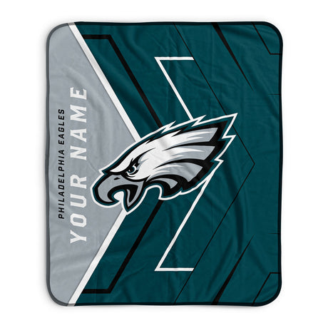 Pixsona Philadelphia Eagles Glow Pixel Fleece Blanket | Personalized | Custom