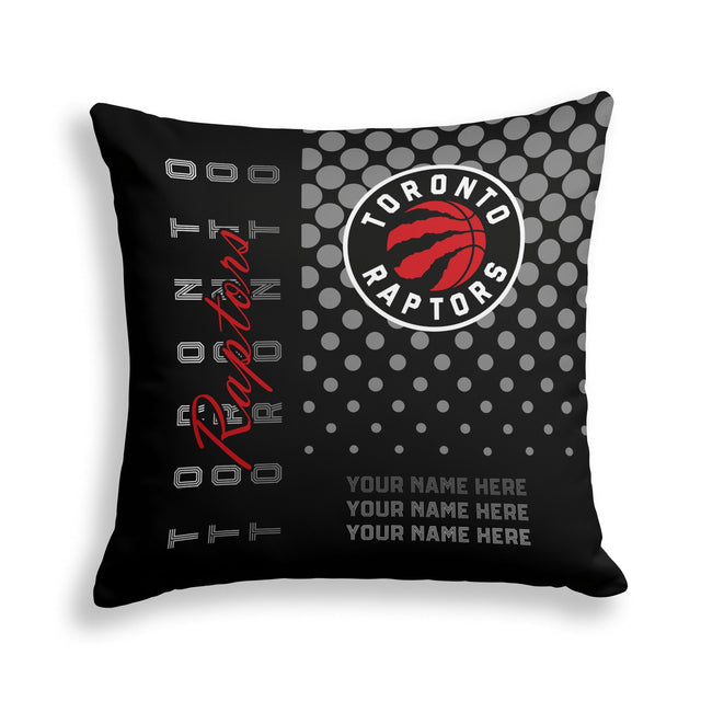 Pixsona Toronto Raptors Halftone Throw Pillow | Personalized | Custom