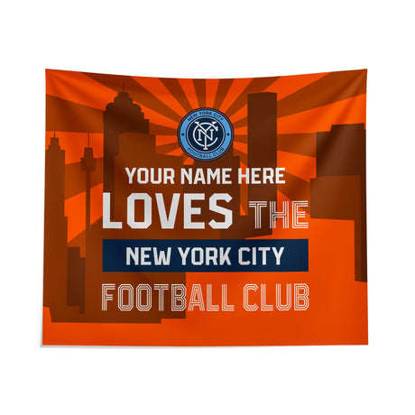 Pixsona New York City Football Club Skyline Tapestry | Personalized | Custom