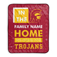 Pixsona USC Trojans Cheer Pixel Fleece Blanket | Personalized | Custom
