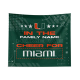 Pixsona Miami Hurricanes Cheer Tapestry | Personalized | Custom