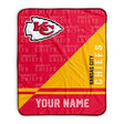 Pixsona Kansas City Chiefs Split Pixel Fleece Blanket | Personalized | Custom