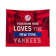 Pixsona New York Yankees Skyline Tapestry | Personalized | Custom