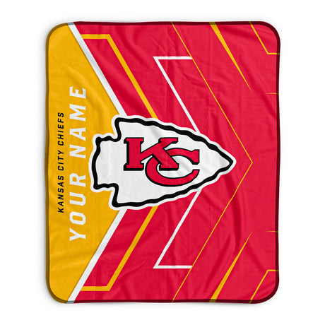 Pixsona Kansas City Chiefs Glow Pixel Fleece Blanket | Personalized | Custom