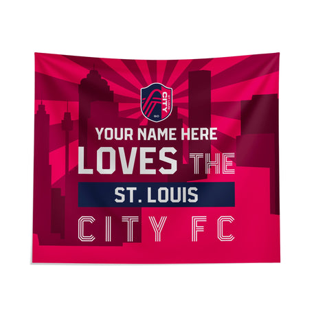 Pixsona St. Louis City SC Skyline Tapestry | Personalized | Custom