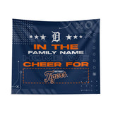 Pixsona Detroit Tigers Cheer Tapestry | Personalized | Custom