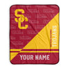 Pixsona USC Trojans Split Pixel Fleece Blanket | Personalized | Custom