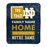 Pixsona Notre Dame Fighting Irish Cheer Pixel Fleece Blanket | Personalized | Custom