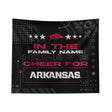 Pixsona Arkansas Razorbacks Cheer Tapestry | Personalized | Custom