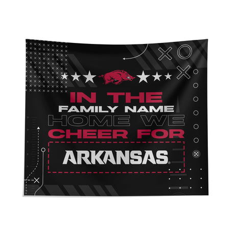 Pixsona Arkansas Razorbacks Cheer Tapestry | Personalized | Custom