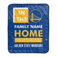 Pixsona Golden State Warriors Cheer Pixel Fleece Blanket | Personalized | Custom