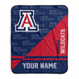 Pixsona Arizona Wildcats Split Pixel Fleece Blanket | Personalized | Custom
