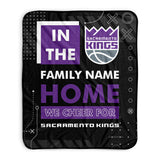 Pixsona Sacramento Kings Cheer Pixel Fleece Blanket | Personalized | Custom