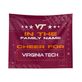 Pixsona Virginia Tech Hokies Cheer Tapestry | Personalized | Custom