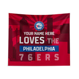 Pixsona Philadelphia 76ers Skyline Tapestry | Personalized | Custom