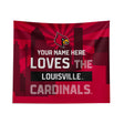 Pixsona Louisville Cardinals Skyline Tapestry | Personalized | Custom