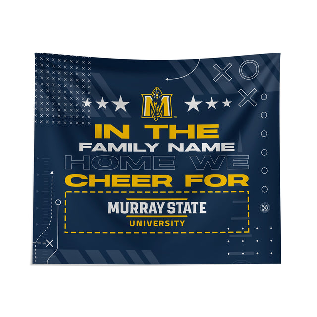 Pixsona Murray State Racers Cheer Tapestry | Personalized | Custom