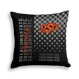 Pixsona Oklahoma State Cowboys Halftone Throw Pillow | Personalized | Custom