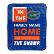 Pixsona Florida Gators Cheer Pixel Fleece Blanket | Personalized | Custom