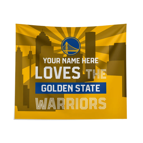 Pixsona Golden State Warriors Skyline Tapestry | Personalized | Custom