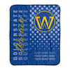 Pixsona Golden State Warriors Halftone Pixel Fleece Blanket | Personalized | Custom