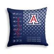 Pixsona Arizona Wildcats Halftone Throw Pillow | Personalized | Custom