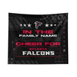 Pixsona Atlanta Falcons Cheer Tapestry | Personalized | Custom