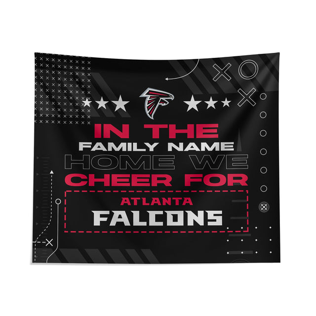 Pixsona Atlanta Falcons Cheer Tapestry | Personalized | Custom