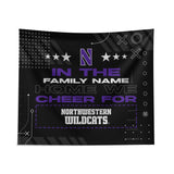 Pixsona Northwestern Wildcats Cheer Tapestry | Personalized | Custom